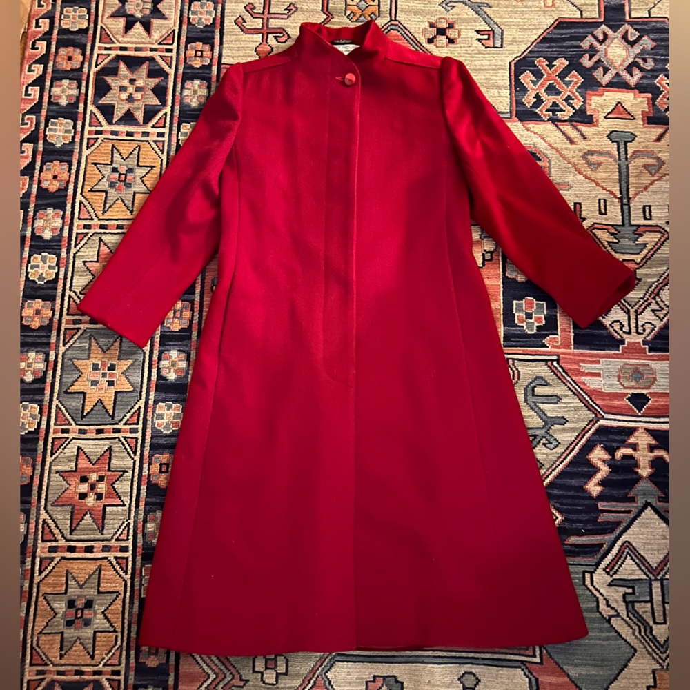Rare Bert Newman Vintage wool coat made USA very Kate Middleton style runs smll